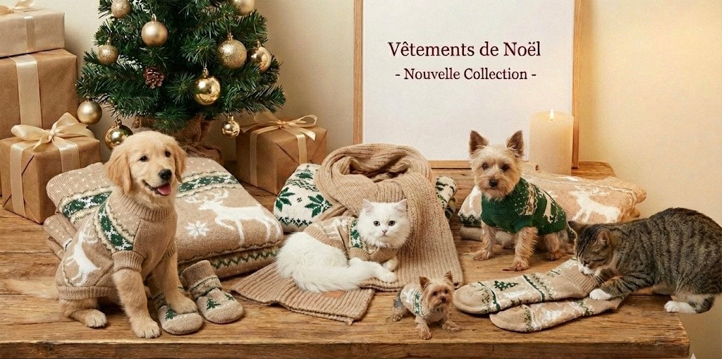 🎄✨ Vêtements de Noël pour Animaux – Offrez un Noël Magique à Votre Compagnon | Montropet ✨🐾