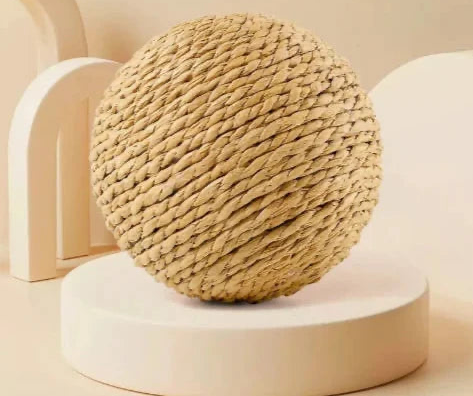 Balle Sisal XXL Anti-Stress Chat | Griffoir Naturel | STOP Meubles Détruits | Jeu Autonome