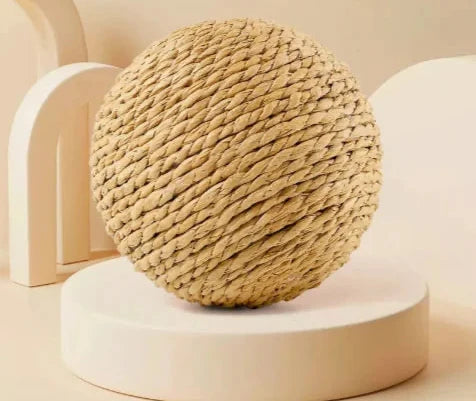 Balle Sisal XXL Anti-Stress Chat | Griffoir Naturel | STOP Meubles Détruits | Jeu Autonome