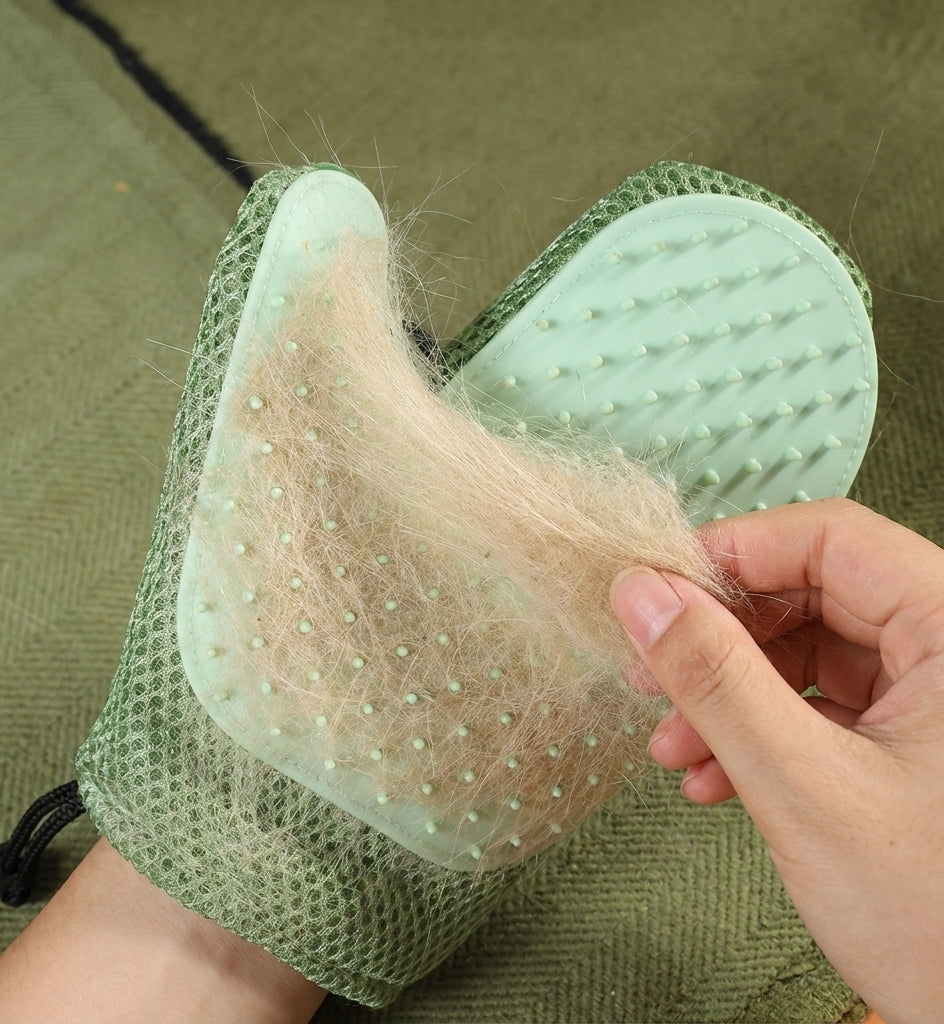 Gants de Massage en Silicone et Brosses pour Enlever les Poils d'Animaux
