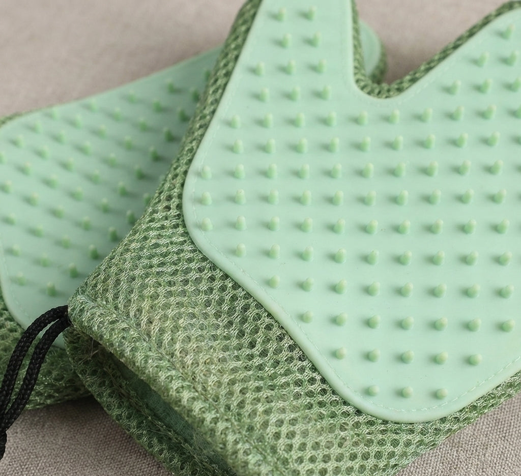 Gants de Massage en Silicone et Brosses pour Enlever les Poils d'Animaux