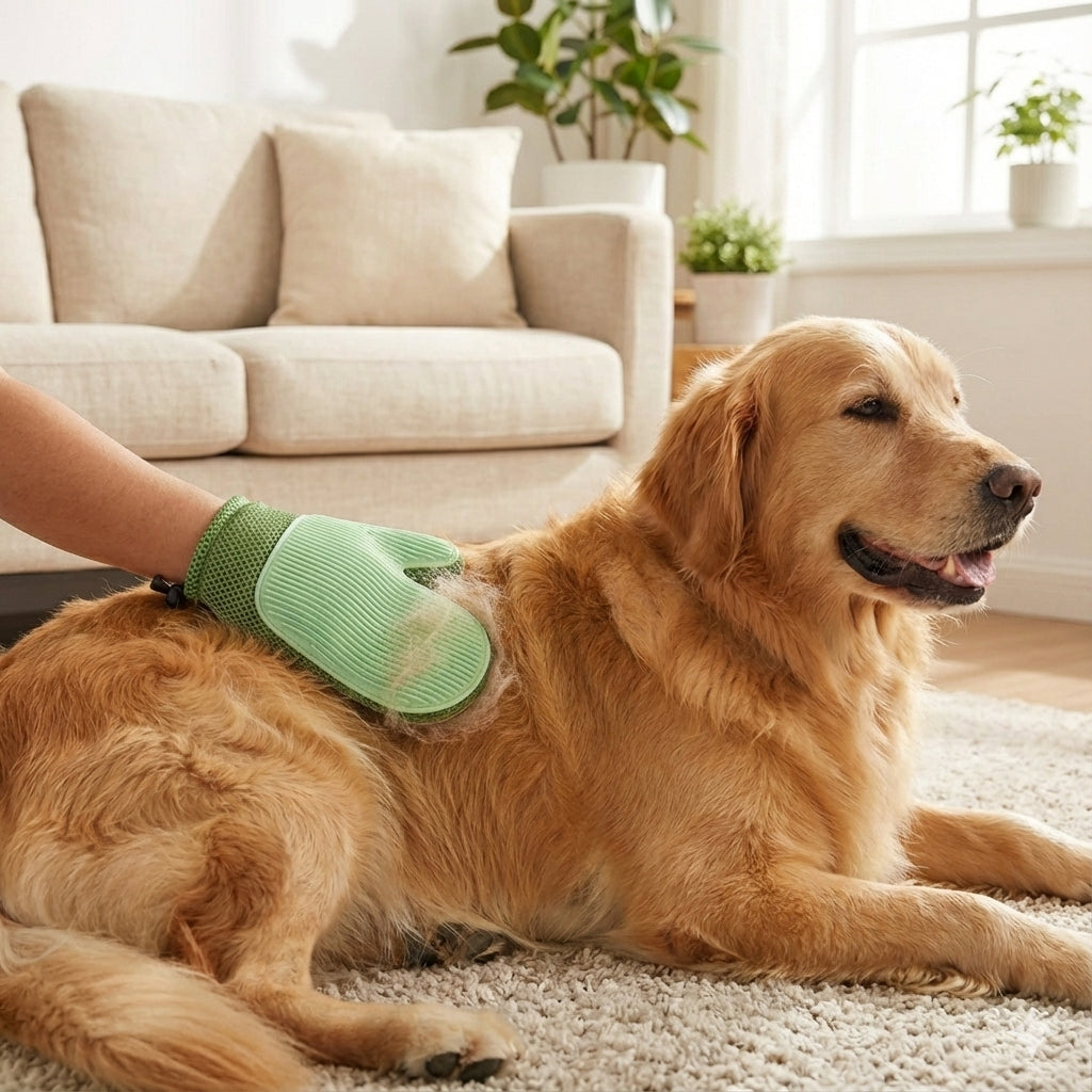 Gants de Massage en Silicone et Brosses pour Enlever les Poils d'Animaux