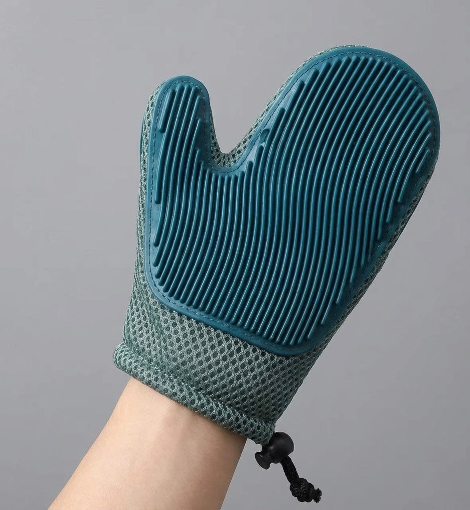 Gants de Massage en Silicone et Brosses pour Enlever les Poils d'Animaux