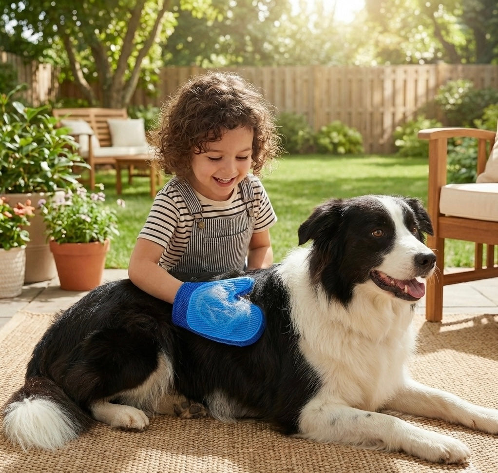 Gants de Massage en Silicone et Brosses pour Enlever les Poils d'Animaux