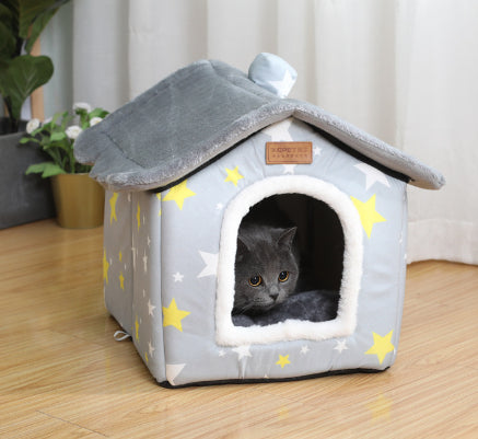 Maison Chenil Fermée Chaude pour Animaux de Compagnie MontroPet