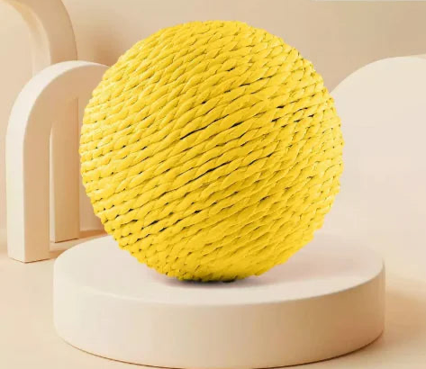 Balle Sisal XXL Anti-Stress Chat | Griffoir Naturel | STOP Meubles Détruits | Jeu Autonome