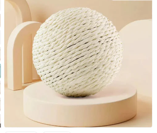 Balle Sisal XXL Anti-Stress Chat | Griffoir Naturel | STOP Meubles Détruits | Jeu Autonome