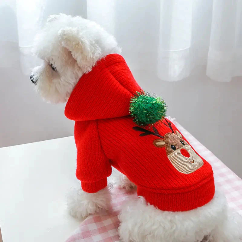 Robe de Couple de Noël et Sweat à Capuche pour Animaux de Compagnie MontroPet